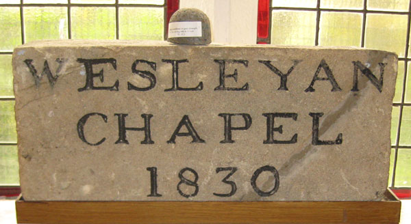 Quarry Methodist Foundation Stone