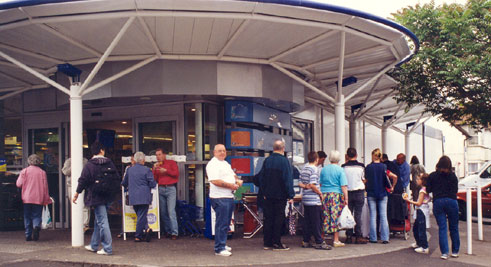 Queue for the barbecue