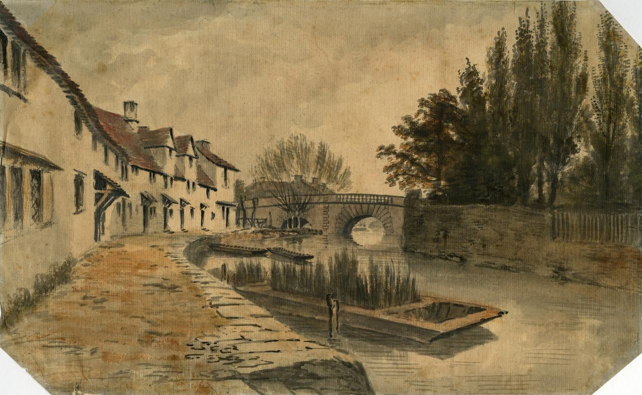 Crotch's painting of Fisher Row