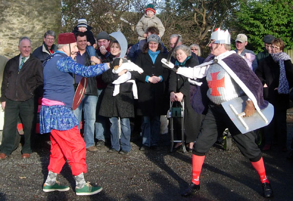 St George fights the Turkish knight at the Chequers