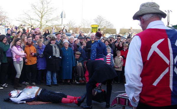 St George injured at the Six Bells