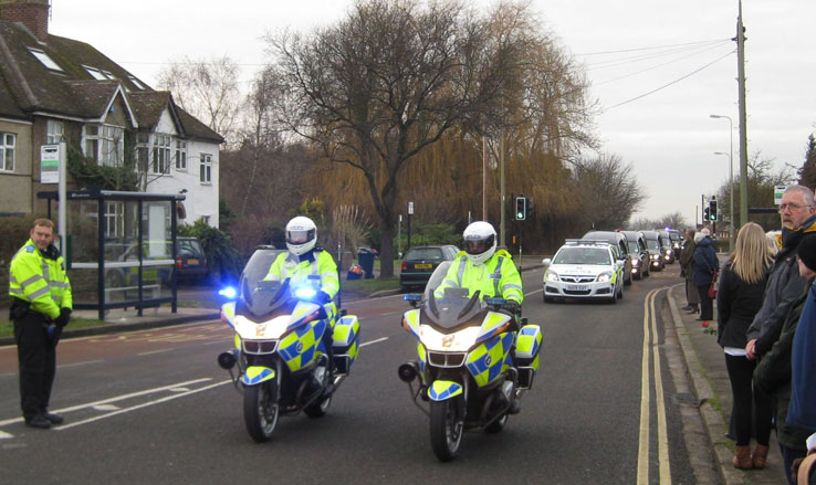The cortege approaches