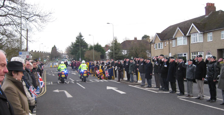 The old soldiers salute