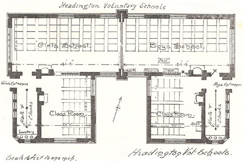 Ground plan of 1894 school