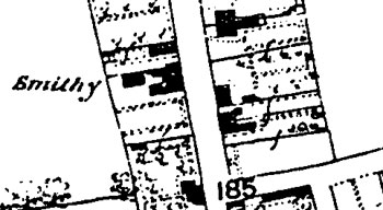 Map showing smithy