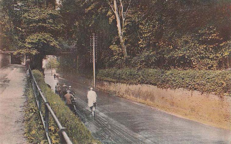 Headington Hill with telegraph pole