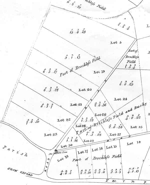 Pullen&rsquo;s Lane in 1836