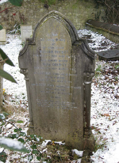 Grave of Drewitts&rsquo; parents