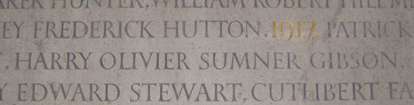 Gibson on New College memorial
