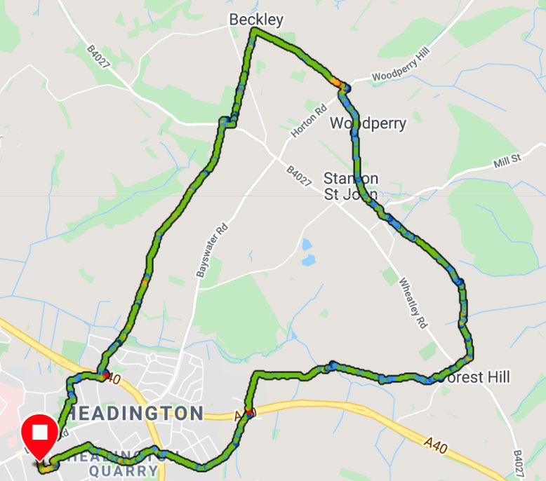 Forest Hill, Stanton St John, Beckley map
