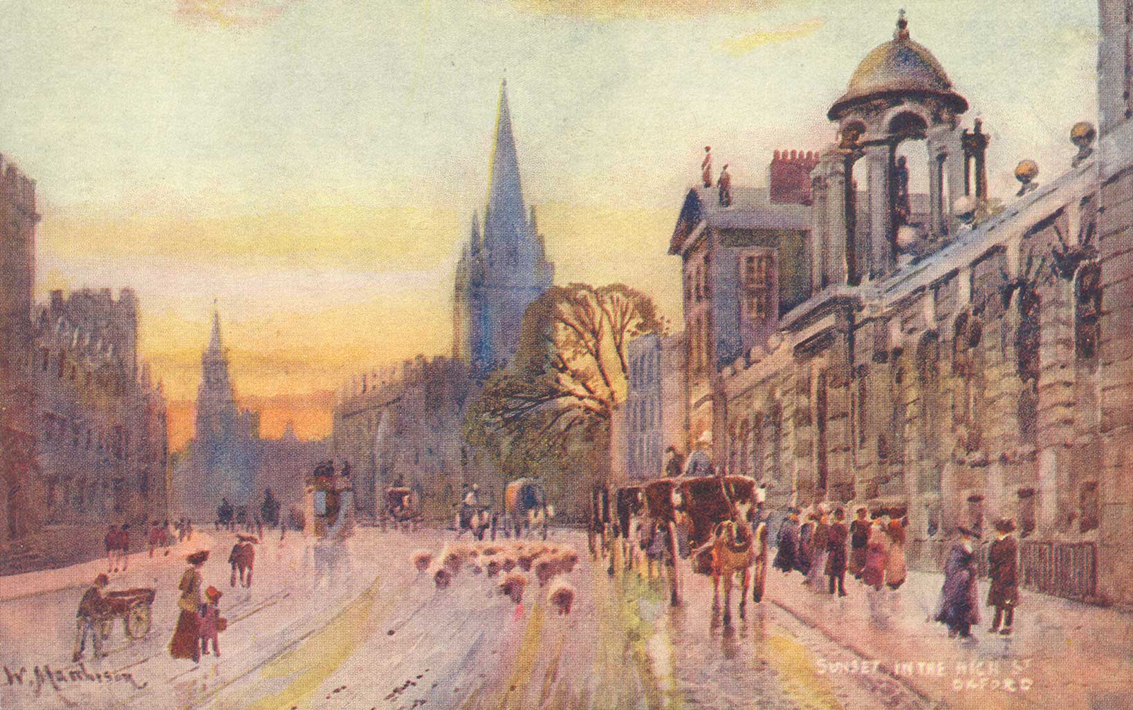 Sunset in the High Street