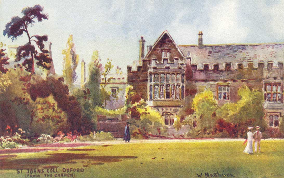 St John's College from the garden