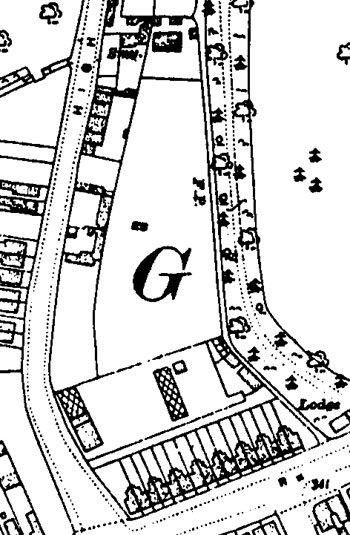 Map of supermarket site in 1921