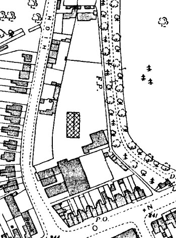Map of supermarket site in 1939