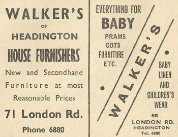 Walker&rsquo;s ad, 1947