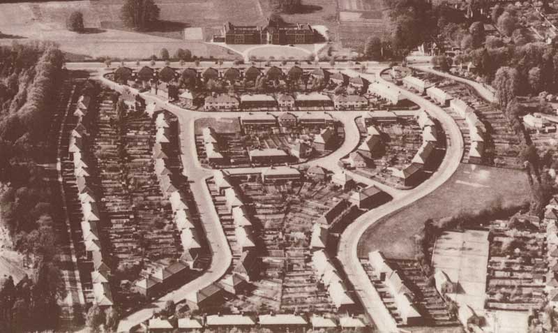 Aerial view of Gipsy Lane estate