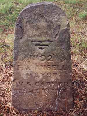 Boundary stone Woodlands Road