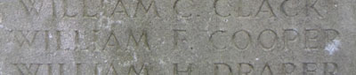 William Cooper on OUP memorial