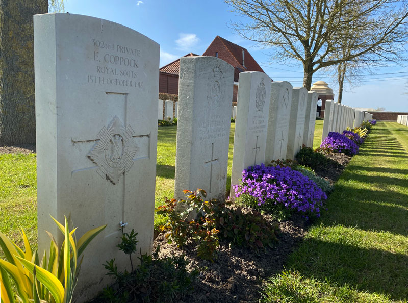 Eddie Coppock's grave