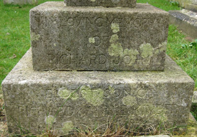 Richard Kimber&rsquo;s inscription