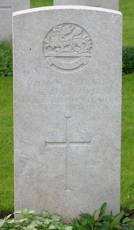 George Trafford�s grave