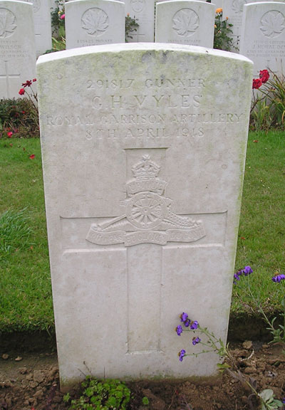George Vyles grave