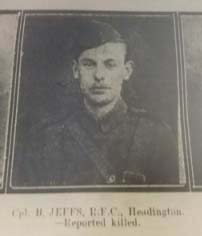 Bertie Jeffs killed